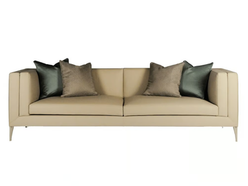 ELEGANCE - 3 seater leather sofa by Paolo Castelli - view 2